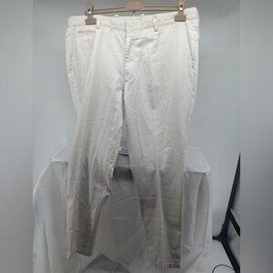 Brioni white cotton chinos